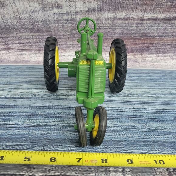 Vtg Ertl 1/16 John Deere GP model A diecast narrow frontend tractor green/yellow - Picture 4 of 10